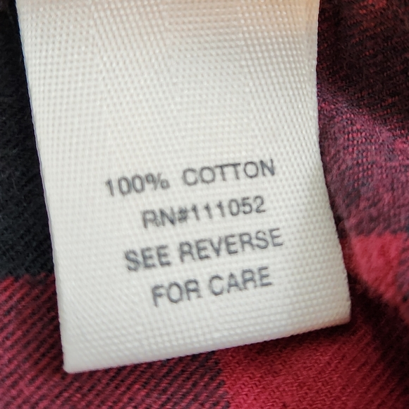 Mudd brand Red plaid long sleeve button front shirt - Picture 2 of 3